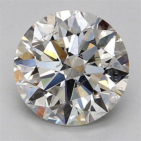 2.51ct I SI2 Rare Carat Ideal Cut Round Diamond