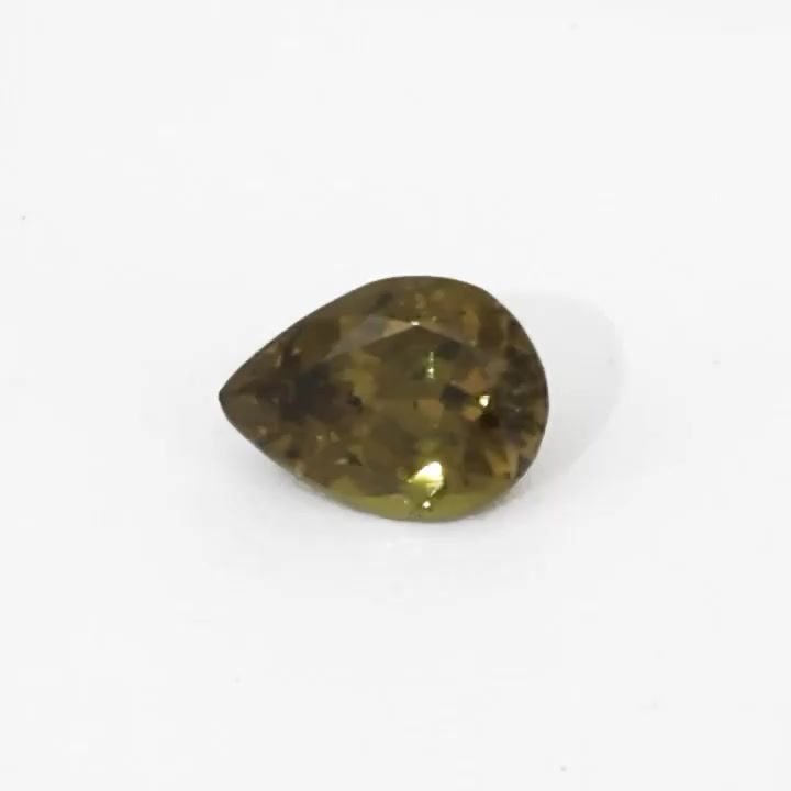 0.95 Carat Yellow Pear Sapphire
