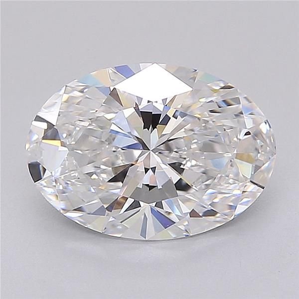 3.04ct D VS1 Rare Carat Ideal Cut Oval Lab Grown Diamond