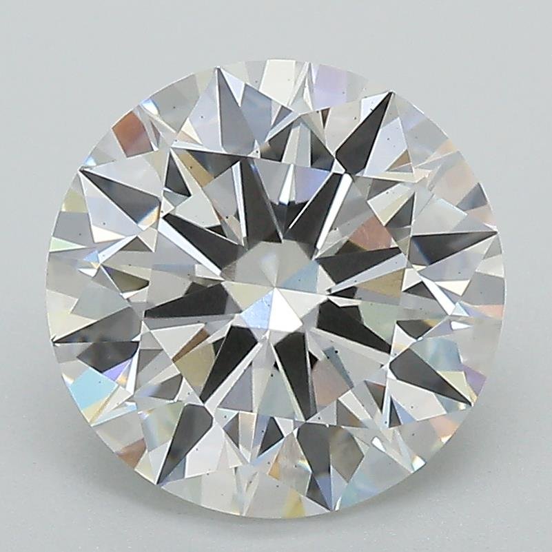 3.08ct E VS1 Rare Carat Ideal Cut Round Lab Grown Diamond