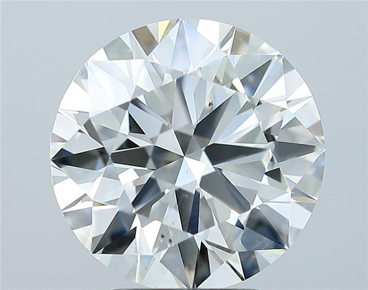 4.02ct I SI1 Rare Carat Ideal Cut Round Diamond