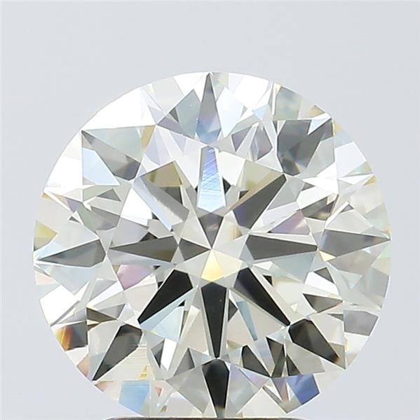 3.08ct K VS1 Rare Carat Ideal Cut Round Diamond