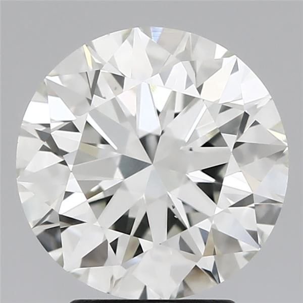 3.13ct H VS2 Rare Carat Ideal Cut Round Diamond