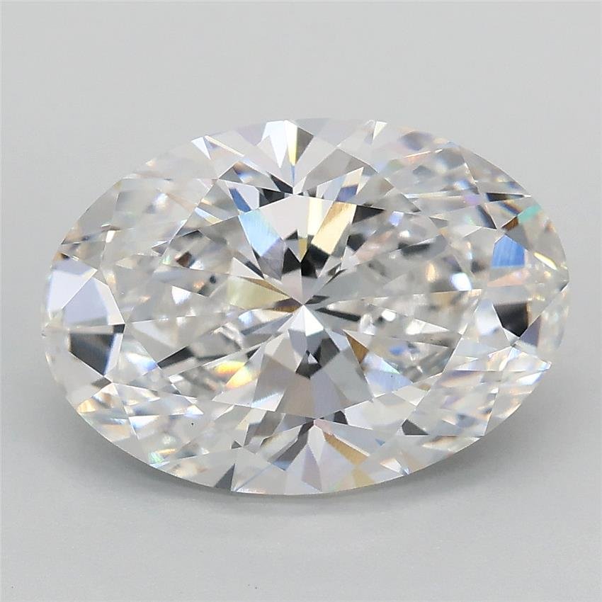 3.07ct D VS1 Rare Carat Ideal Cut Oval Lab Grown Diamond