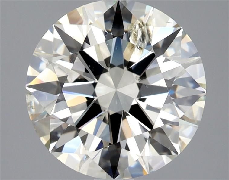 2.52ct I SI2 Rare Carat Ideal Cut Round Diamond