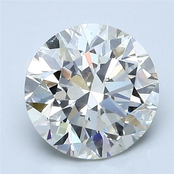 2.01ct K SI1 Rare Carat Ideal Cut Round Diamond