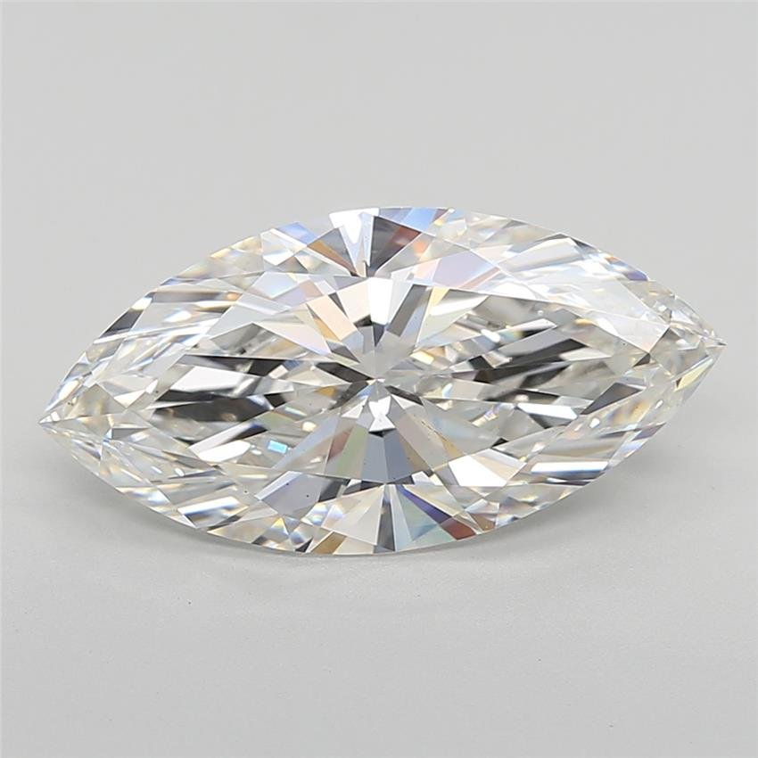 5.45ct F VS1 Rare Carat Ideal Cut Marquise Lab Grown Diamond