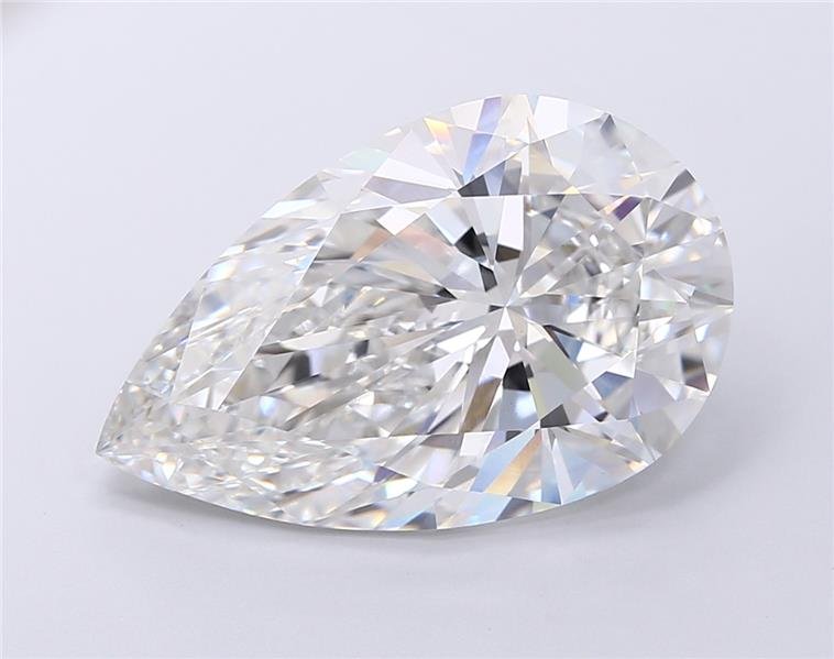 9.13ct F VVS2 Rare Carat Ideal Cut Pear Lab Grown Diamond