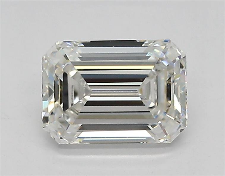 0.99ct F VVS2 Rare Carat Ideal Cut Emerald Lab Grown Diamond