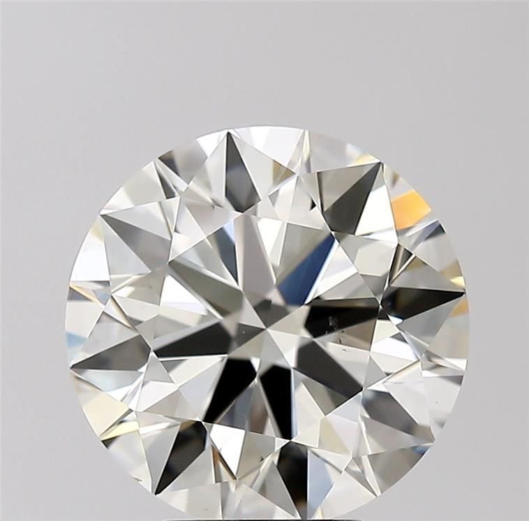 5.02ct J VS2 Rare Carat Ideal Cut Round Diamond