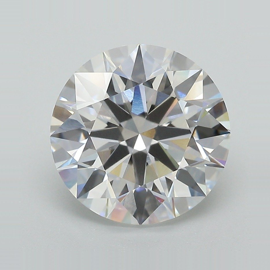 4.08ct E VVS2 Rare Carat Ideal Cut Round Lab Grown Diamond