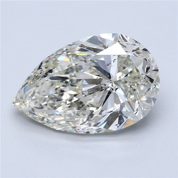 6.02ct K SI2 Very Good Cut Pear Diamond