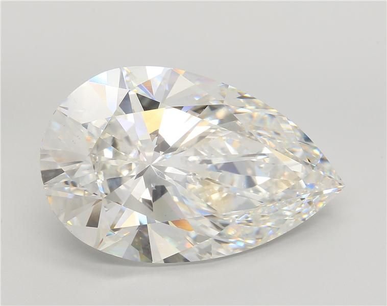 21.02ct F VS1 Rare Carat Ideal Cut Pear Lab Grown Diamond