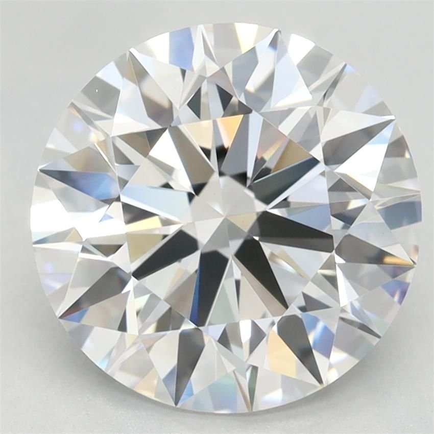 3.44ct D VVS2 Rare Carat Ideal Cut Round Lab Grown Diamond