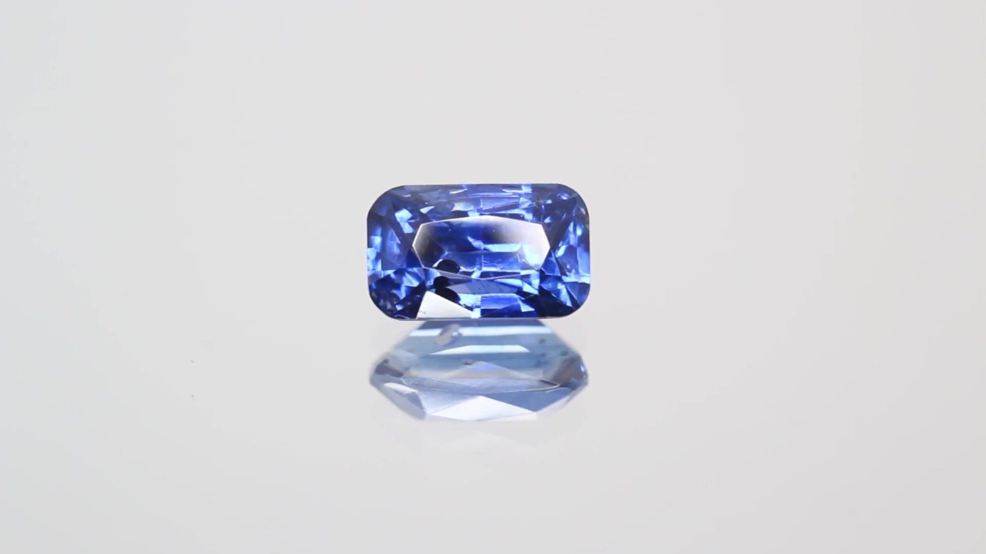 1.93 Carat Blue Cushion Sapphire