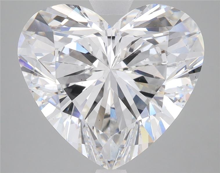 6.22ct F SI1 Rare Carat Ideal Cut Heart Lab Grown Diamond