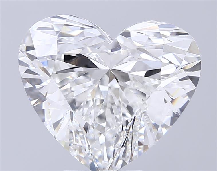 7.08ct E VVS2 Excellent Cut Heart Lab Grown Diamond