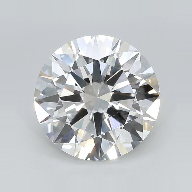 4.18ct F VVS2 Excellent Cut Round Lab Grown Diamond