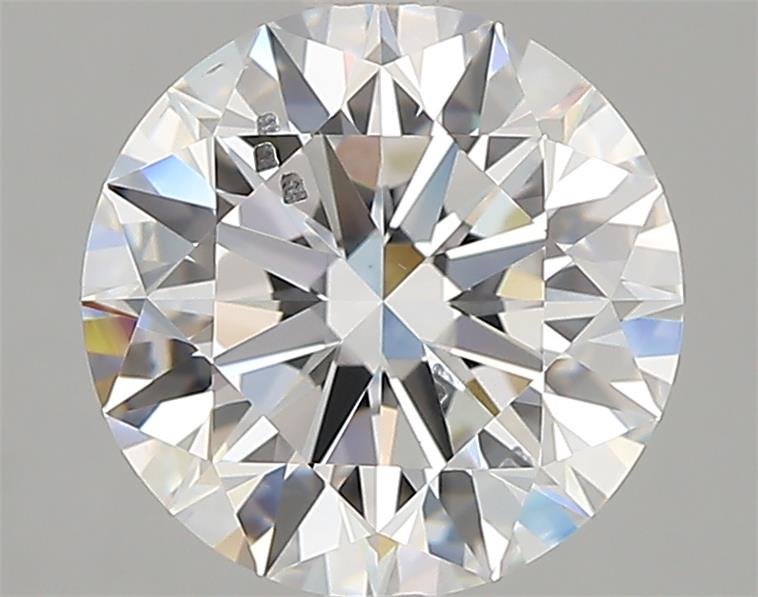 2.42ct D SI2 Rare Carat Ideal Cut Round Lab Grown Diamond