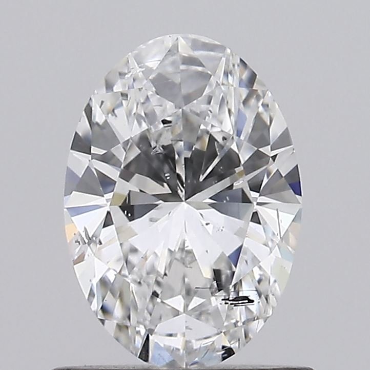 0.70ct D SI2 Rare Carat Ideal Cut Oval Lab Grown Diamond