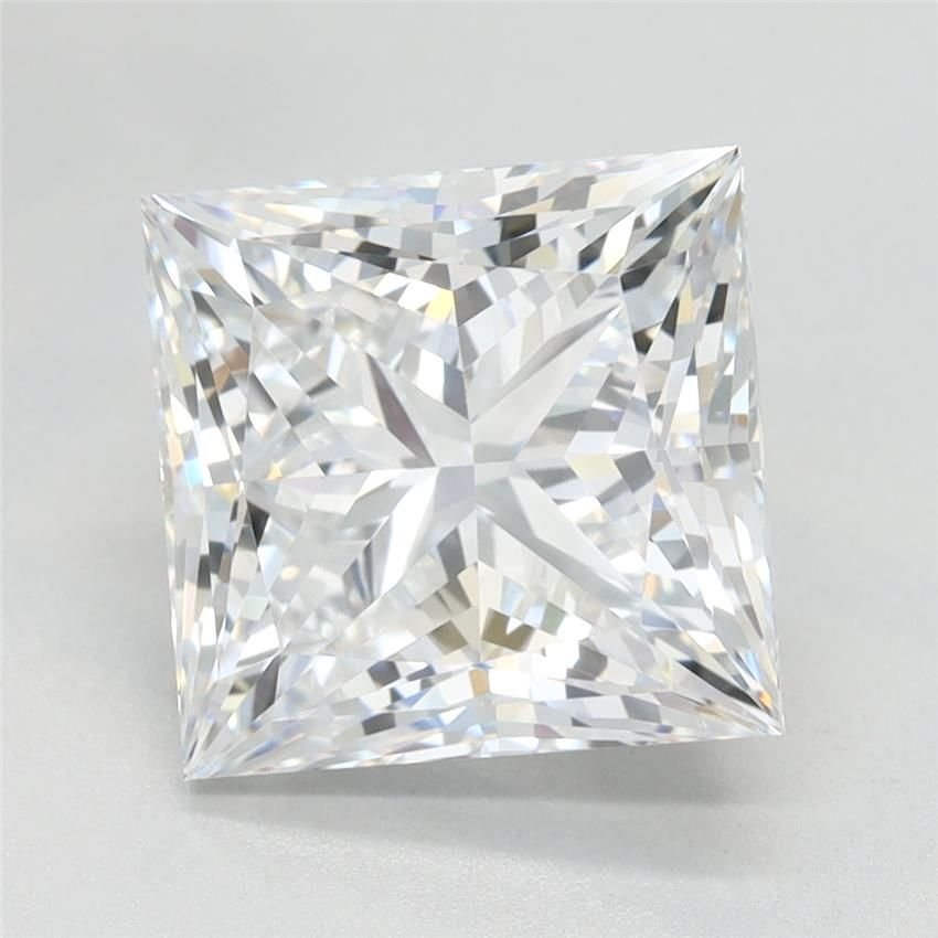 3.74ct D VVS2 Rare Carat Ideal Cut Princess Lab Grown Diamond