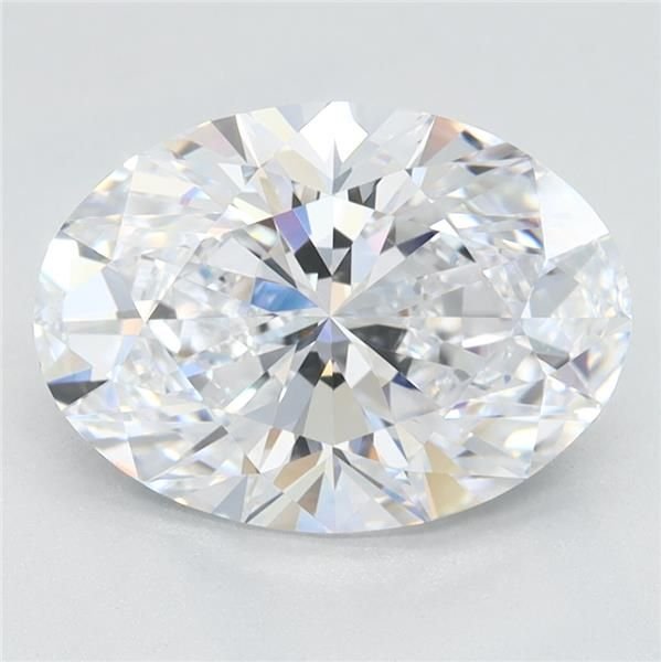 2.66ct D VVS1 Very Good Cut Oval Lab Grown Diamond