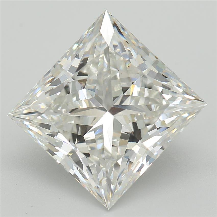 4.06ct F VS1 Rare Carat Ideal Cut Princess Lab Grown Diamond