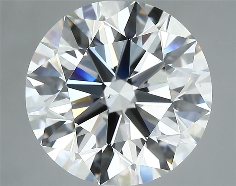 3.81ct F VS2 Rare Carat Ideal Cut Round Diamond