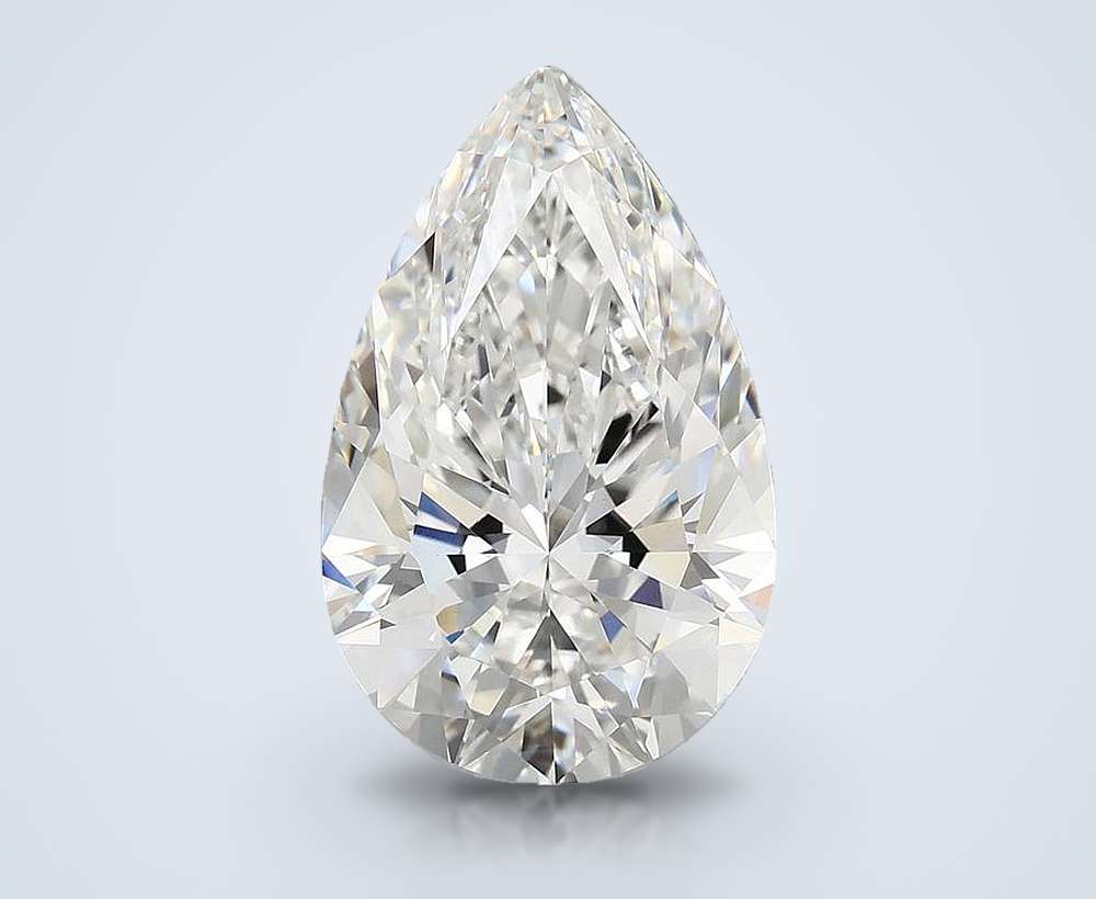 5.55 Carat Pear Lab Diamond