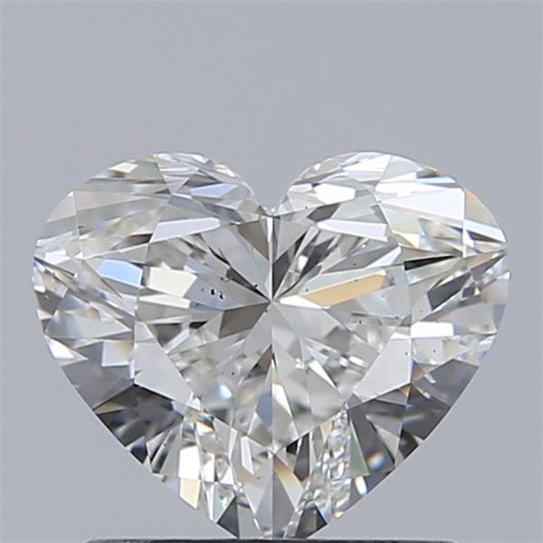 0.89ct G SI1 Rare Carat Ideal Cut Heart Diamond