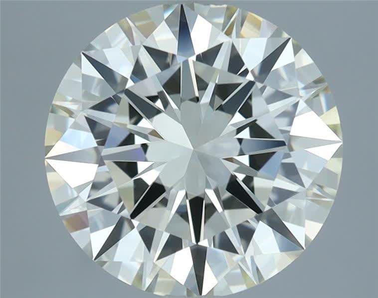 2.82ct K VVS1 Rare Carat Ideal Cut Round Diamond