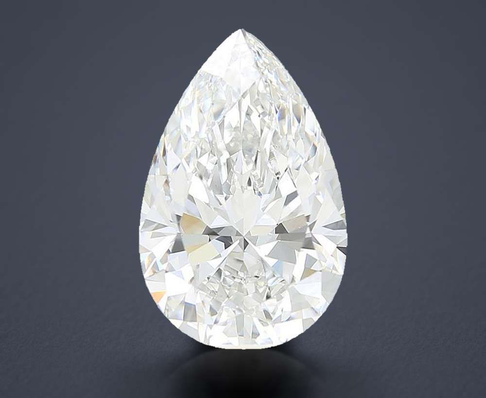 6.61 Carat Pear Lab Diamond