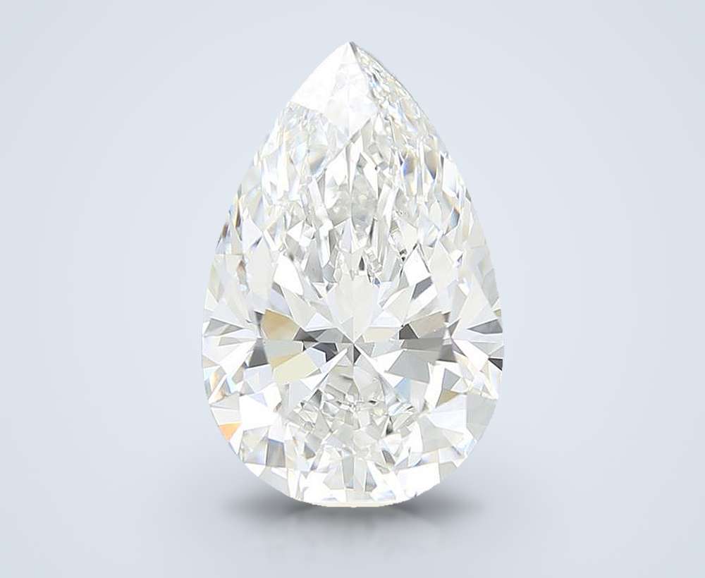 6.61 Carat Pear Lab Diamond