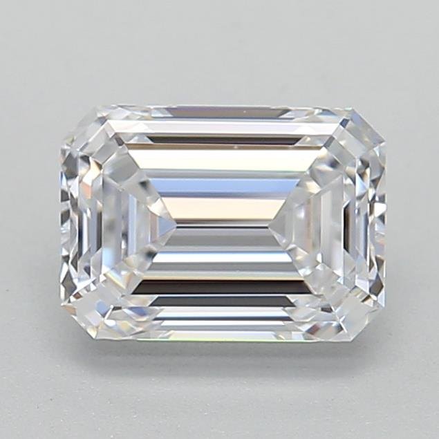 1.01ct D VVS2 Rare Carat Ideal Cut Emerald Lab Grown Diamond