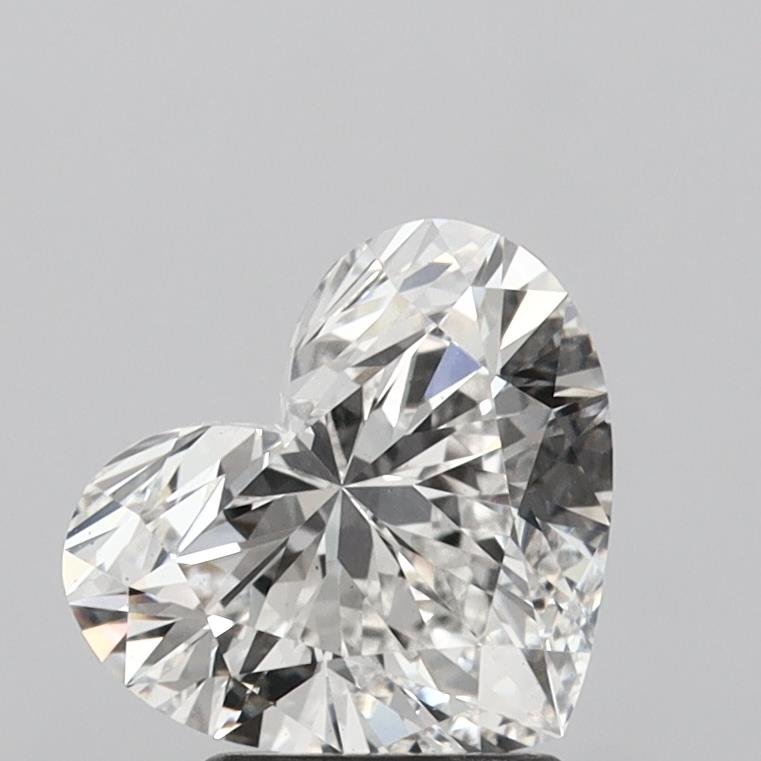 2.27ct F VS2 Rare Carat Ideal Cut Heart Lab Grown Diamond