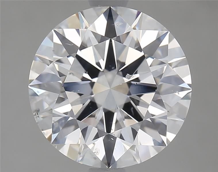 3.02ct D SI2 Rare Carat Ideal Cut Round Diamond