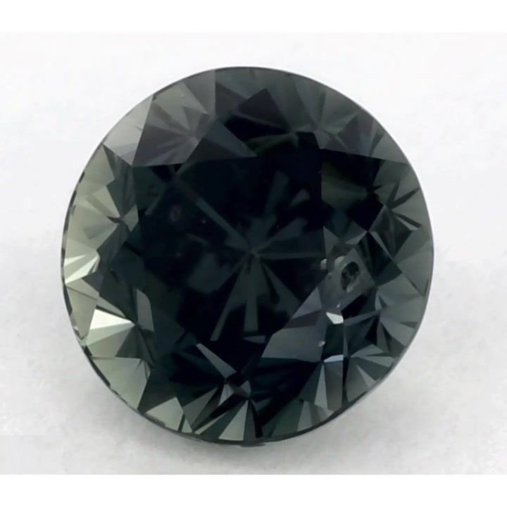 1.56 Carat Green Round Sapphire