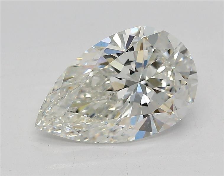 2.09ct F VS1 Rare Carat Ideal Cut Pear Lab Grown Diamond
