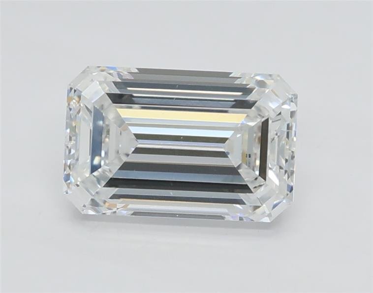 1.01ct D VVS2 Rare Carat Ideal Cut Emerald Lab Grown Diamond