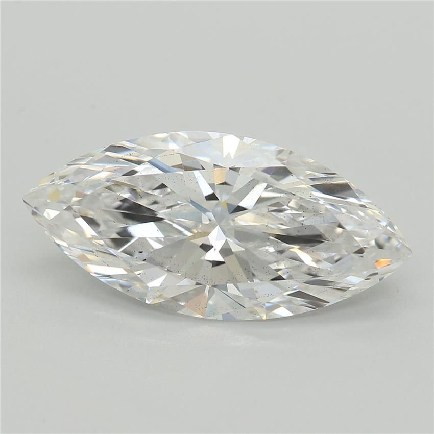 3.04ct E SI1 Rare Carat Ideal Cut Marquise Lab Grown Diamond