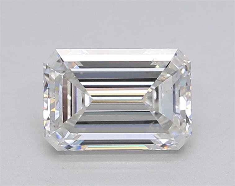 1.11ct F VS1 Rare Carat Ideal Cut Emerald Lab Grown Diamond