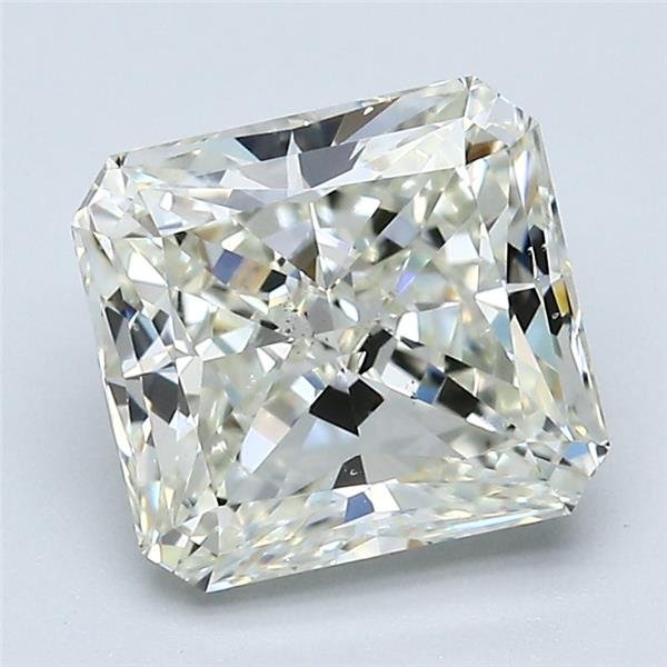 3.02ct K SI1 Rare Carat Ideal Cut Radiant Diamond