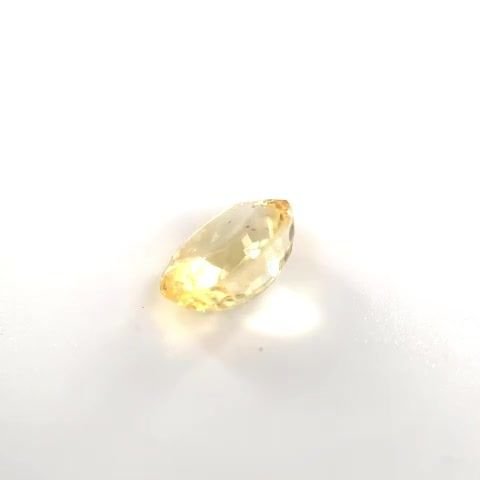 2.12 Carat Yellow Oval Sapphire