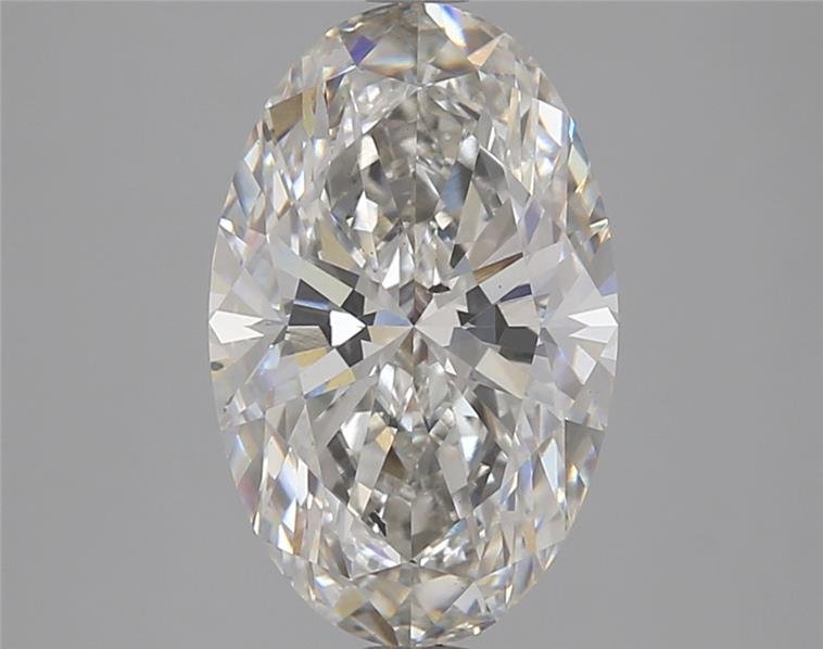 3.46ct H SI1 Rare Carat Ideal Cut Oval Lab Grown Diamond