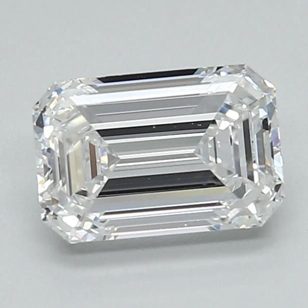 1.55ct E VVS1 Rare Carat Ideal Cut Emerald Lab Grown Diamond