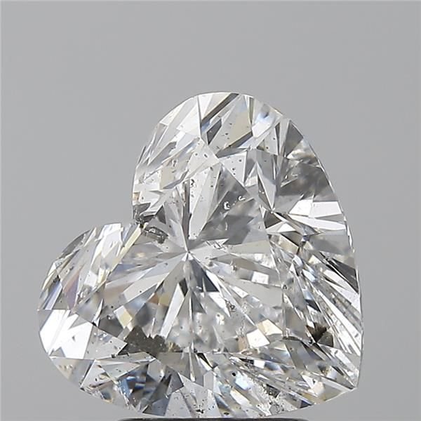 3.14ct F SI2 Rare Carat Ideal Cut Heart Diamond