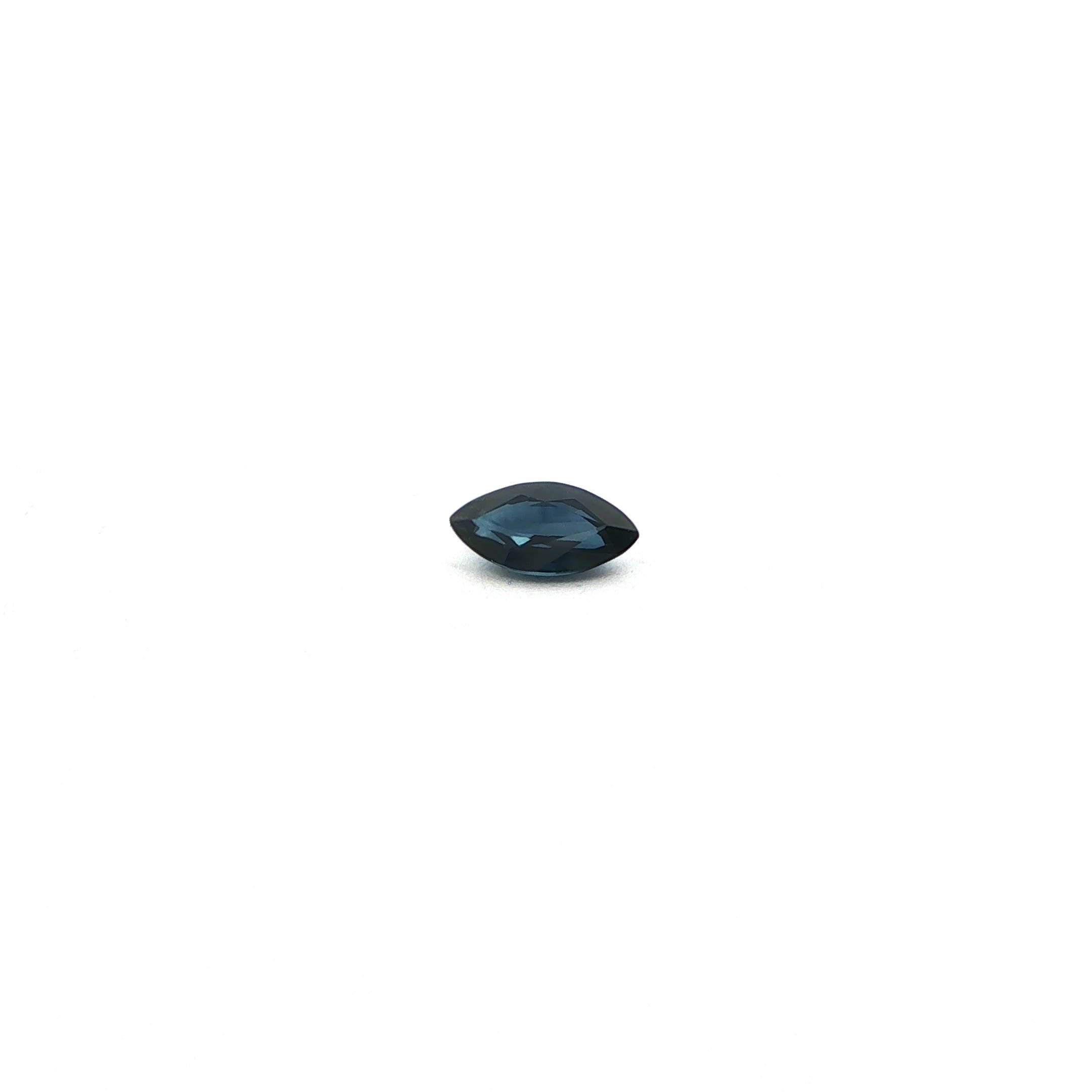 1.00 Carat Deep Blue Marquise Sapphire