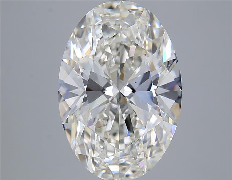 5.55ct H VS2 Rare Carat Ideal Cut Oval Lab Grown Diamond