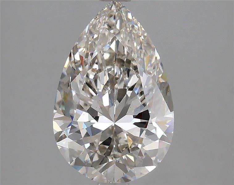 2.54ct H VS2 Rare Carat Ideal Cut Pear Lab Grown Diamond