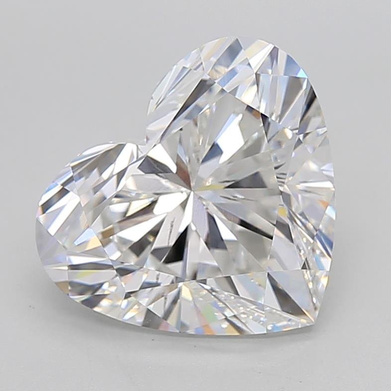 5.27ct E SI1 Rare Carat Ideal Cut Heart Lab Grown Diamond